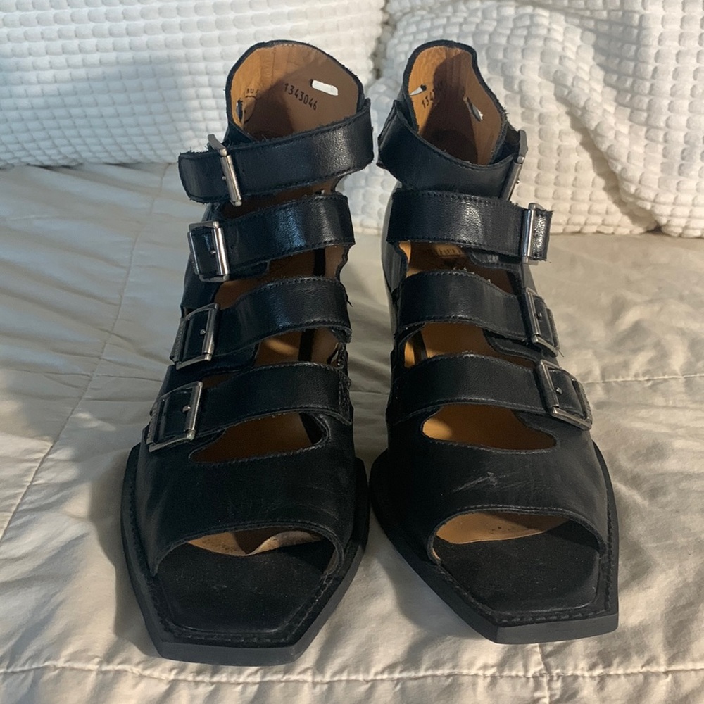 John Fluevog Black Bootie Shoes